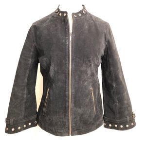 LAL Live a little black suede jacket